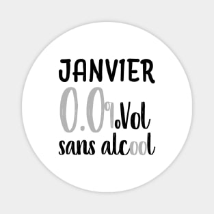 Janvier sans alcool Magnet